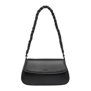 Women’s Faux Leather Shoulder Bag with Embossed Logo s.Oliver image-2