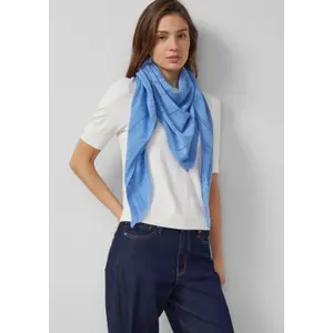 Foulard quadrado em algodão e viscose com padrão ornamental mulher s.Oliver image-4