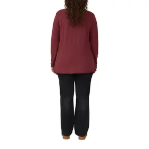 T-shirt από ζέρσεϊ με V λαιμόκοψη και σχέδιο στο κάτω μέρος γυναικείο s.Oliver image-5