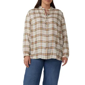 Blouse-chemise à carreaux Relaxed Fit avec col à volants femme s.Oliver image-2