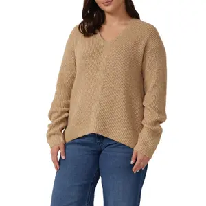 Pull aus weichem Strick im Relaxed Fit mit V-Ausschnitt für Damen s.Oliver image-2
