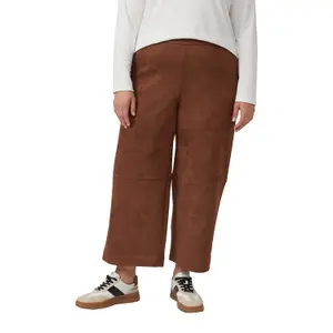 Pantaloni morbidi effetto velluto con vita elastica donna s.Oliver image-2