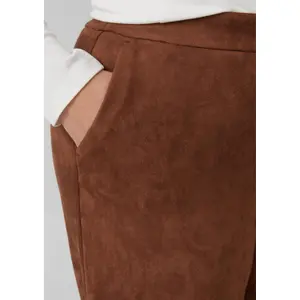 Pantaloni morbidi effetto velluto con vita elastica donna s.Oliver image-3