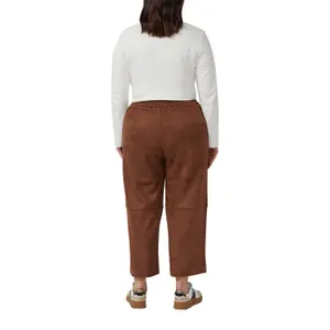Pantaloni morbidi effetto velluto con vita elastica donna s.Oliver image-5