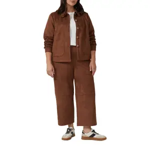 Pantaloni morbidi effetto velluto con vita elastica donna s.Oliver image-6