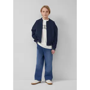 Oversize T-shirt i lätt fleece med tryck fram barn s.Oliver image-6