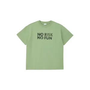Oversize T-shirt i lätt fleece med tryck fram barn s.Oliver image-0