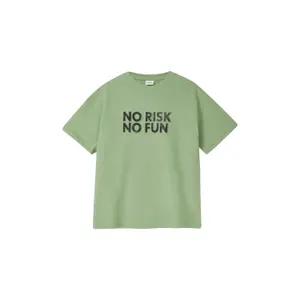 Oversize T-shirt i lätt fleece med tryck fram barn s.Oliver image-2