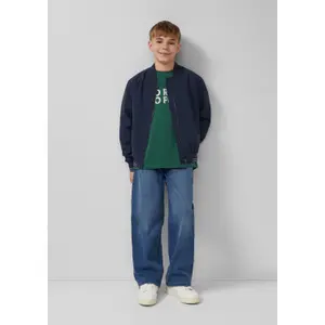 Oversize T-shirt i lätt fleece med tryck fram barn s.Oliver image-6