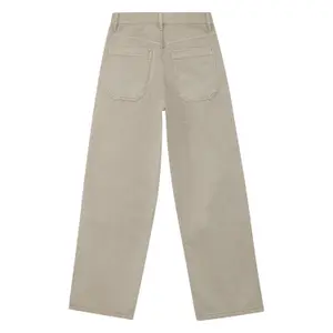 Relaxed Fit Wide Leg Mid Rise Cotton Blend Trousers Child s.Oliver image-1