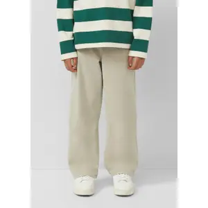 Relaxed Fit Wide Leg Mid Rise Cotton Blend Trousers Child s.Oliver image-6