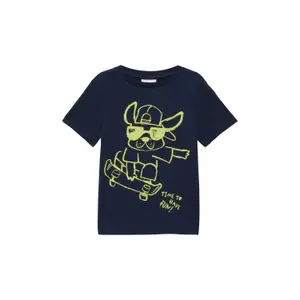 T-shirt από βαμβάκι με εκτυπωμένο σχέδιο μπροστά παιδί s.Oliver image-2