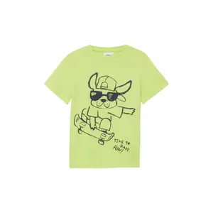 T-shirt από βαμβάκι με εκτυπωμένο σχέδιο μπροστά παιδί s.Oliver image-2