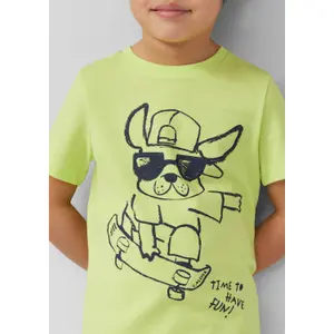 T-shirt από βαμβάκι με εκτυπωμένο σχέδιο μπροστά παιδί s.Oliver image-6