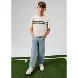 Jeans Regular coupe décontractée taille mi-haute Jambe droite coton mélangé enfant s.Oliver Toni image-5