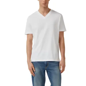 T-shirt από ζέρσεϊ με V λαιμόκοψη και εκτύπωση λογότυπου s.Oliver image-2