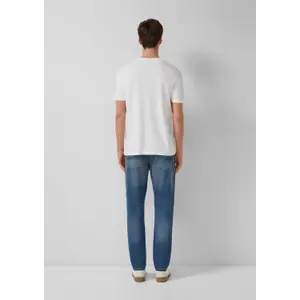 T-shirt από ζέρσεϊ με V λαιμόκοψη και εκτύπωση λογότυπου s.Oliver image-4