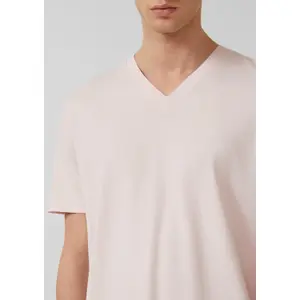 T-shirt από ζέρσεϊ με V λαιμόκοψη και εκτύπωση λογότυπου s.Oliver image-3