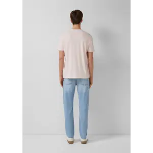 T-shirt από ζέρσεϊ με V λαιμόκοψη και εκτύπωση λογότυπου s.Oliver image-4