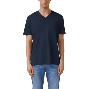 T-shirt από ζέρσεϊ με V λαιμόκοψη και εκτύπωση λογότυπου s.Oliver image-2