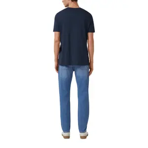 T-shirt από ζέρσεϊ με V λαιμόκοψη και εκτύπωση λογότυπου s.Oliver image-5