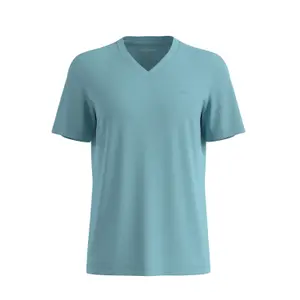 T-shirt από ζέρσεϊ με V λαιμόκοψη και εκτύπωση λογότυπου s.Oliver image-0