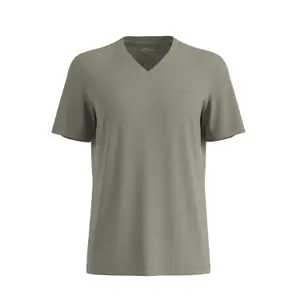 T-shirt από ζέρσεϊ με V λαιμόκοψη και εκτύπωση λογότυπου s.Oliver image-0