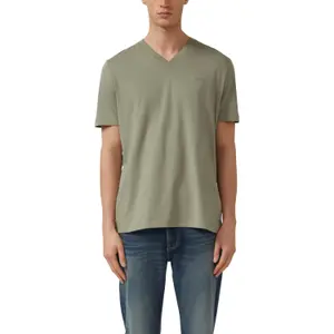 T-shirt από ζέρσεϊ με V λαιμόκοψη και εκτύπωση λογότυπου s.Oliver image-2