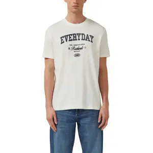 T-shirt από βαμβακερό jersey με εκτύπωση μπροστά κανονική εφαρμογή s.Oliver image-2