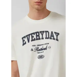 T-shirt από βαμβακερό jersey με εκτύπωση μπροστά κανονική εφαρμογή s.Oliver image-3