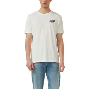 T-shirt από βαμβακερό jersey με εκτύπωση μπροστά κανονική εφαρμογή s.Oliver image-2