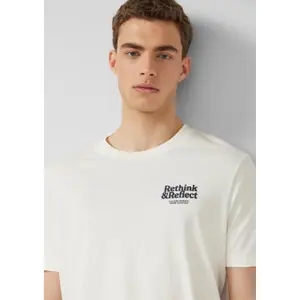 T-shirt από βαμβακερό jersey με εκτύπωση μπροστά κανονική εφαρμογή s.Oliver image-3