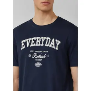 T-shirt από βαμβακερό jersey με εκτύπωση μπροστά κανονική εφαρμογή s.Oliver image-3