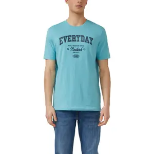 T-shirt από βαμβακερό jersey με εκτύπωση μπροστά κανονική εφαρμογή s.Oliver image-2