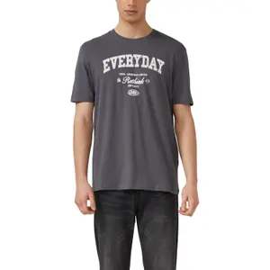 T-shirt από βαμβακερό jersey με εκτύπωση μπροστά κανονική εφαρμογή s.Oliver image-2