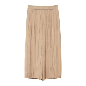 Pleated Regular Fit High Rise Wide Leg Elastic Waist Baby Girl Trousers s.Oliver image-2