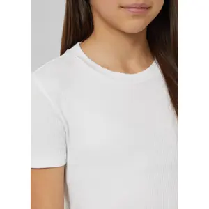 Camiseta de punto acanalado elástico de corte Slim niña s.Oliver image-4