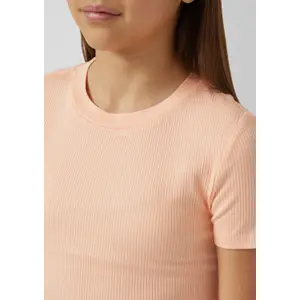 Camiseta de punto acanalado elástico de corte Slim niña s.Oliver image-5