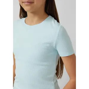Camiseta de punto acanalado elástico de corte Slim niña s.Oliver image-5