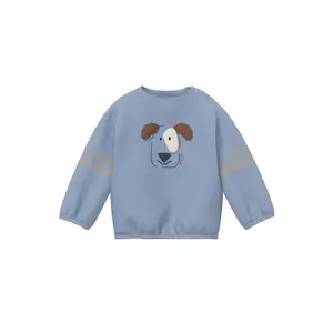 Loose Fit Sweatshirt with Front Print and Snap Buttons for Babies s.Oliver image-0