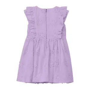 Robe curta com mangas de borboleta e bordado floral menina s.Oliver image-1