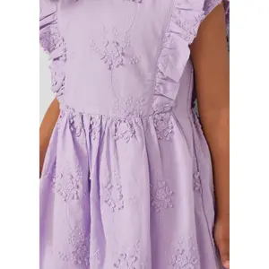 Robe curta com mangas de borboleta e bordado floral menina s.Oliver image-5