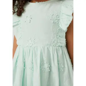 Robe curta com mangas de borboleta e bordado floral menina s.Oliver image-6