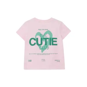 T-shirt Loose Fit z detalem węzłowym i nadrukiem na plecach dla dziewczynki s.Oliver image-1