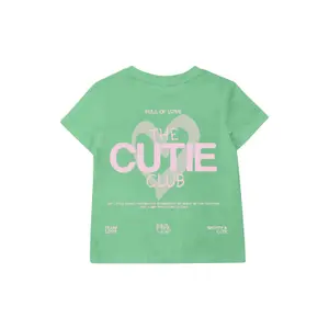 T-shirt Loose Fit z detalem węzłowym i nadrukiem na plecach dla dziewczynki s.Oliver image-1