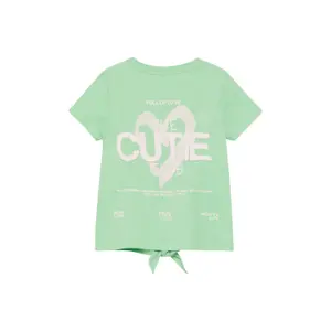 T-shirt Loose Fit z detalem węzłowym i nadrukiem na plecach dla dziewczynki s.Oliver image-4