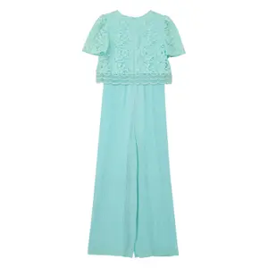 Girl's Wide Leg Jumpsuit with Lace Details s.Oliver image-1
