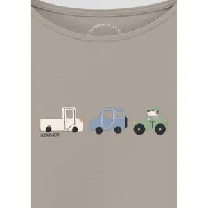 Unisex Casual Fit T-Shirt with Artwork and Snap Buttons for Babies s.Oliver image-3