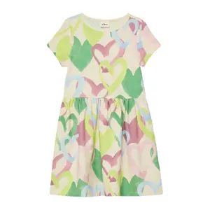 Lett kort felpa med all-over tryk til baby pige s.Oliver image-2