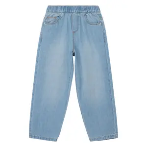 Jeans Regular Fit Mid Rise Tapered Leg med slitage för flickor s.Oliver Toni image-0